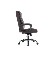 Silla de Oficina Tipo Director en Piel Sintética Marrón - 118/110x72x64 cm, Elegancia y Confort.