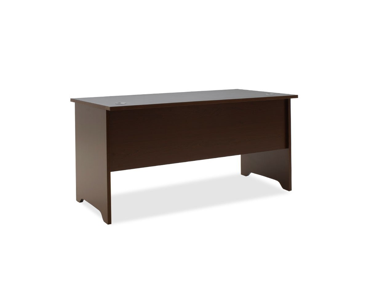 Mesa de Oficina Sin Cajón, Color Nogal, 150x75x75 cm - Espacio Amplio y Elegante