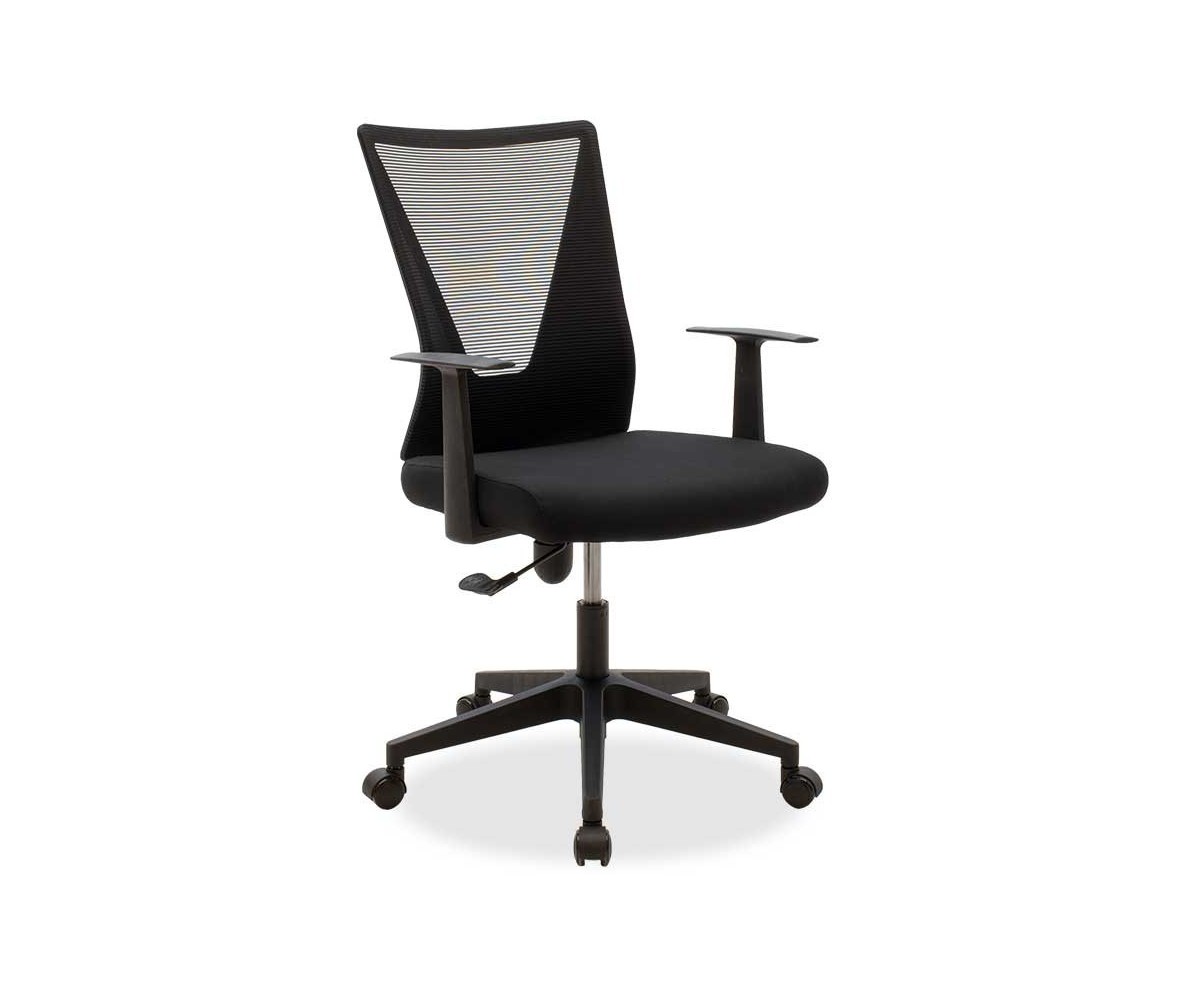 Silla de Oficina Ergonómica en Malla Negra de Gran Resistencia con Reposabrazos - 105/93x61x53 cm, Comodidad y Durabilidad